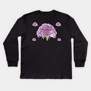 Allium stipitatum  &#39;Violet Beauty&#39; Kids Long Sleeve T-Shirt